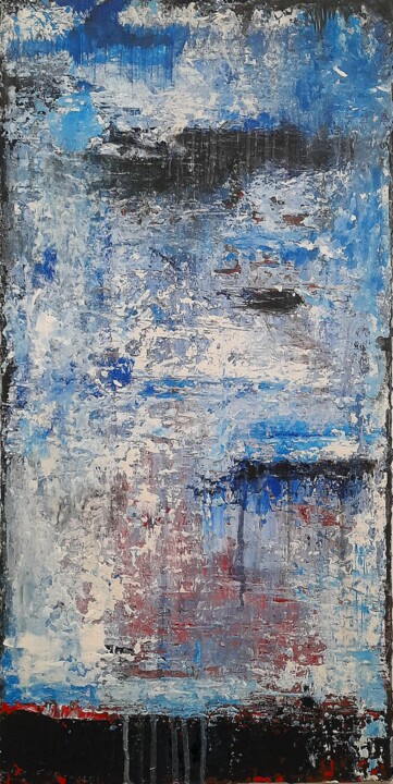 Painting titled ""Matter and inner s…" by Alessio Mariotto, Original Artwork, Acrylic Mounted on Wood Stretcher frame