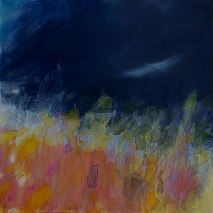 Peinture intitulée "#350, "Riptide", ac…" par Michel Debray, Œuvre d'art originale, Acrylique Monté sur Châssis en bois