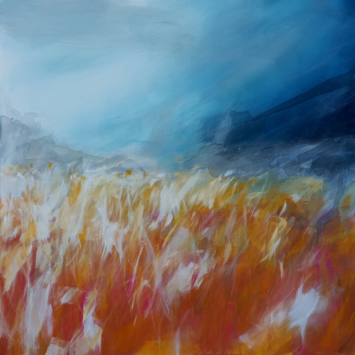 Peinture intitulée "#349, "Riptide", ac…" par Michel Debray, Œuvre d'art originale, Acrylique Monté sur Châssis en bois