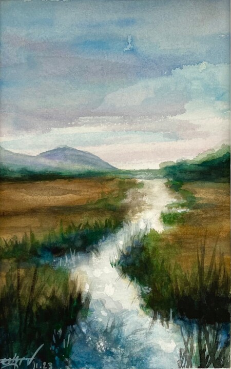 Roseaux, 2 绘画, 8.2x5 in