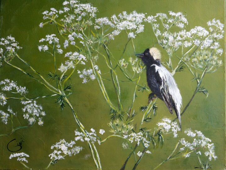 Goglu des champs 绘画, 11.8x13.8 in