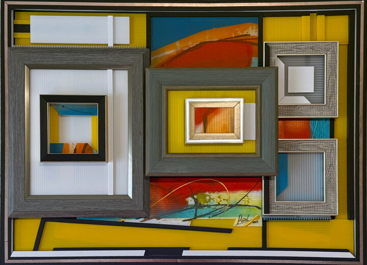 Collages titled "MSM 007. De La seri…" by Omar Piñol, Original Artwork, Collages Mounted on Other rigid panel