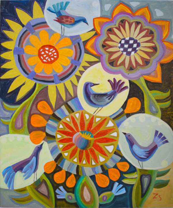 Tree of life8 Schilderij, 23,6x19,7 in