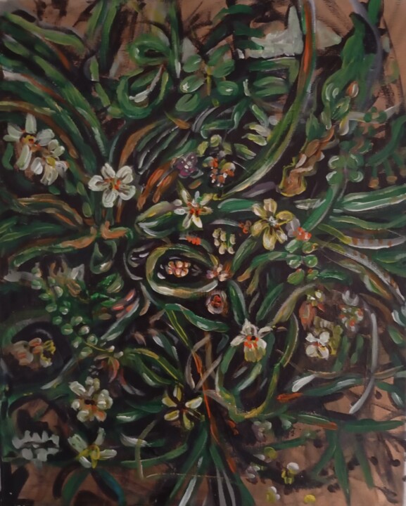Cadenitas de primavera 绘画, 19.7x15.8 in