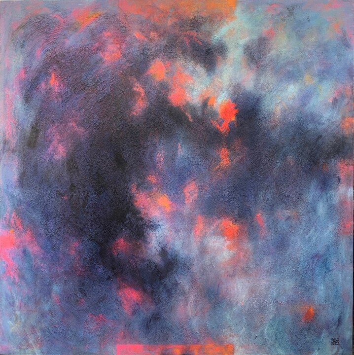 Crepúsculo 绘画, 35.4x35.4 in
