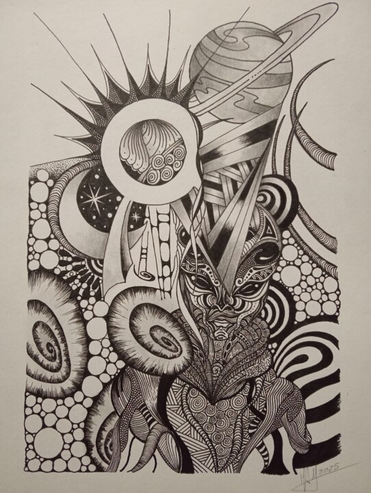 Drawing,  11.7x8.3 in 