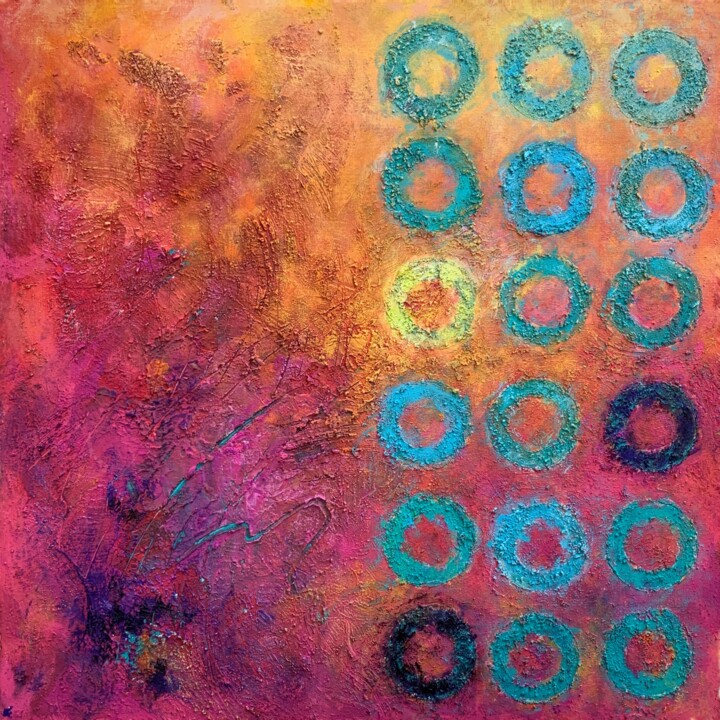 Painting titled "Somos granos de maí…" by Pablo Caso, Original Artwork, Acrylic
