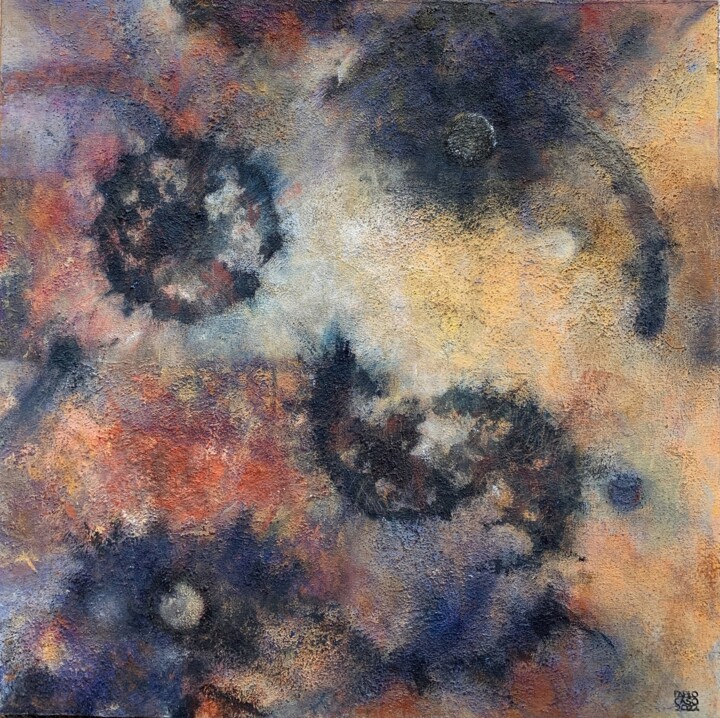 Painting titled "Nébula III" by Pablo Caso, Original Artwork, Acrylic