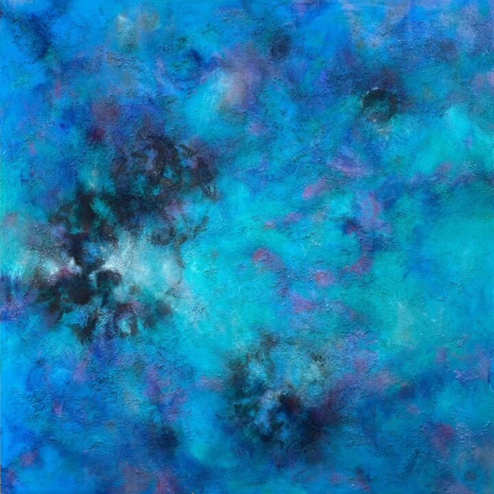 Painting titled "Nébula IV" by Pablo Caso, Original Artwork, Acrylic