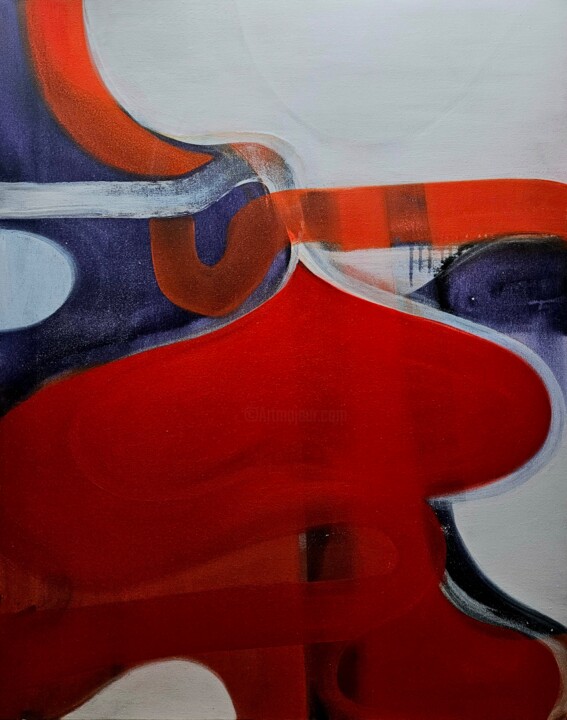 Painting titled "Transfiguration 137" by Matthew Anderson, Original Artwork, Acrylic Mounted on Wood Stretcher frame