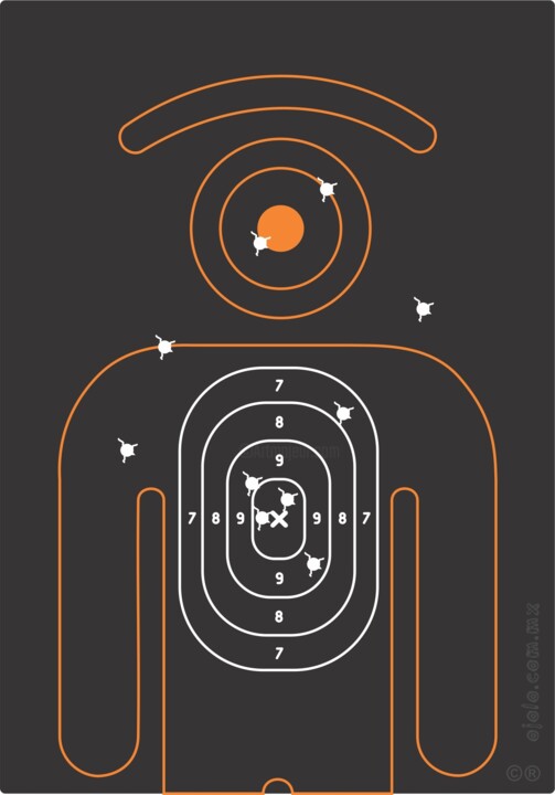 aim the eye 数字艺术, 30x19 in
