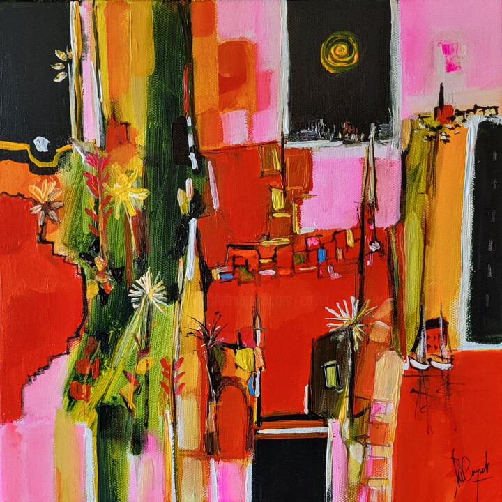 Champs de forces 绘画, 11.8x11.8 in