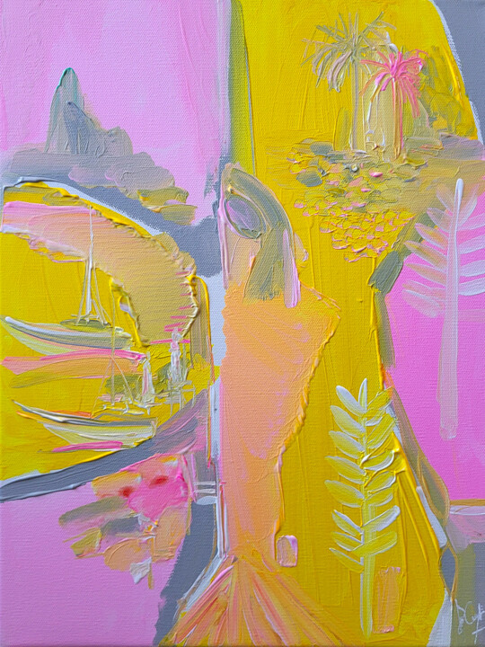 La sirène d'Ipanema 绘画, 15.8x11.8 in
