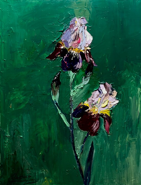Emerald Elegy Pittura, 31,5x23,6 in