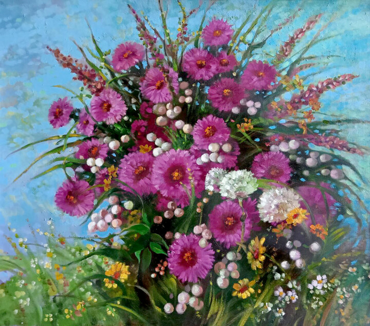 Bouquet 绘画, 25.6x29.5 in