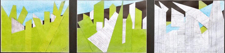 Urban Sprawl Collages, 8.5x35 in