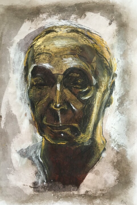 Homage Käthe 绘画, 15.8x10.6 in