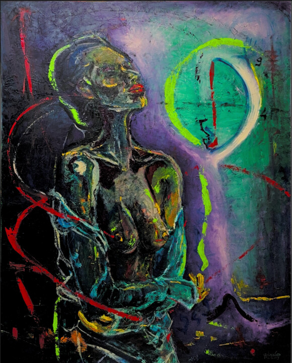 Pulse of the Inner Shadow 绘画, 59.1x47.2 in