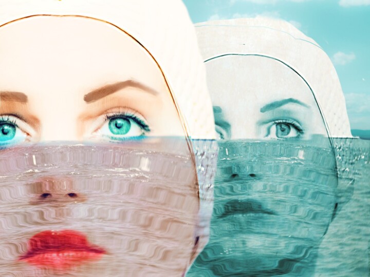 Photography titled "LA BAIGNEUSE-série" by Lsarah Dubas, Original Artwork, Digital Photography