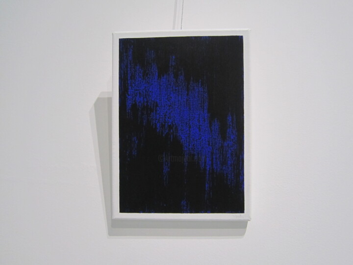 Painting titled "Vibrations" by Iker Valle, Original Artwork, Oil Mounted on Wood Stretcher frame