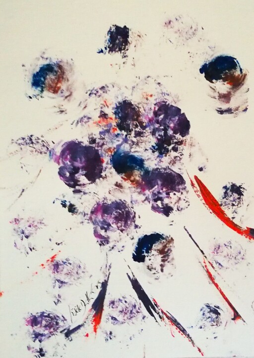 绘画 标题为“Communication IV” 由Gisèle Dalla Longa, 原创艺术品, 丙烯