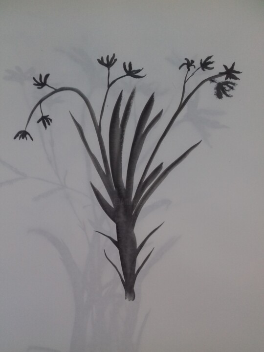 Fleur imaginaire n°1 绘画, 39.4x27.6 in