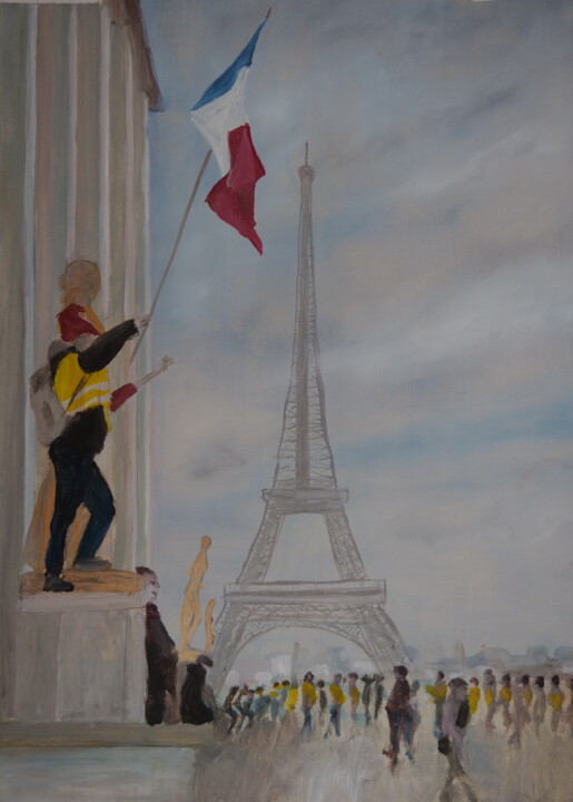 les éborgnés de la liberté Tablo, 15,8x11,8 in