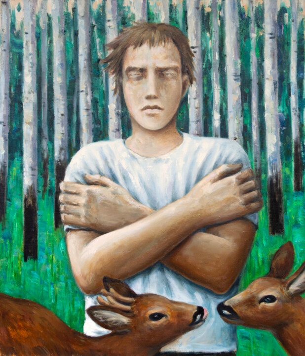 Cold morning Pittura, 27,6x23,6 in