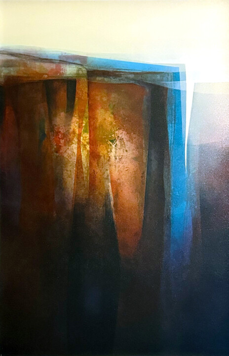 NIVELES. De la serie Paisajes Abstractos. 绘画, 35.4x23.6 in