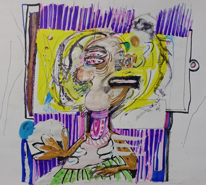 "Untitled (Portrait/…" başlıklı Tablo Adrian Dordelly tarafından, Orijinal sanat, Akrilik