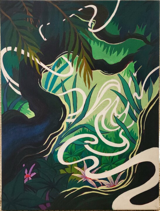 Découverte Malarstwo, 15,8x11,8 in