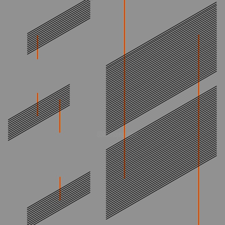 Clinamen 数字艺术, 19.7x19.7 in