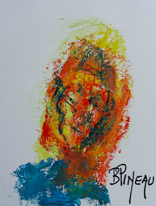 P168H32 Yin Fractale 绘画, 12.6x9.5 in