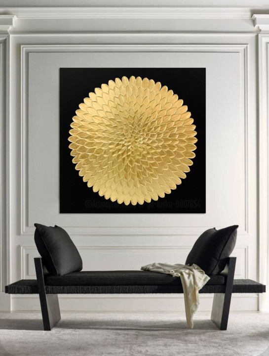 Картина под названием "3d Texture Painting…" - Artininterior, Подлинное произведение искусства, Акрил