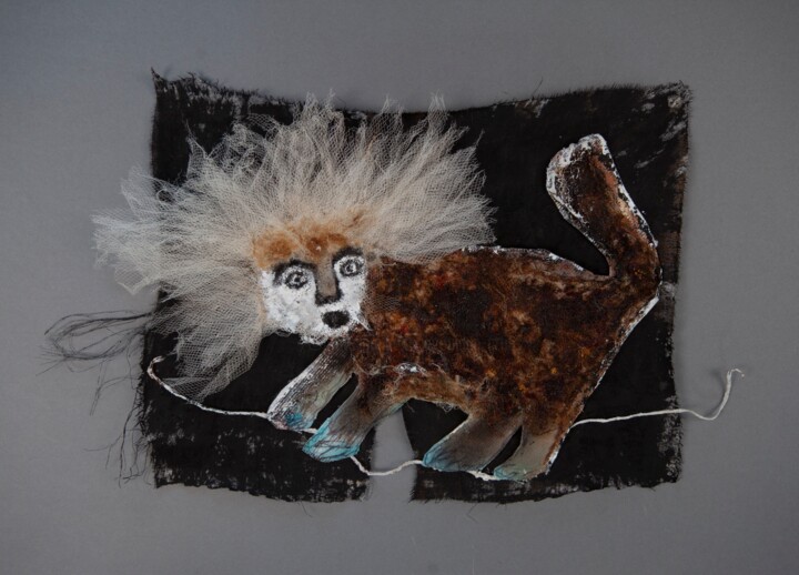 Sur le fil, collection privée 拼贴, 9.8x9.8 in