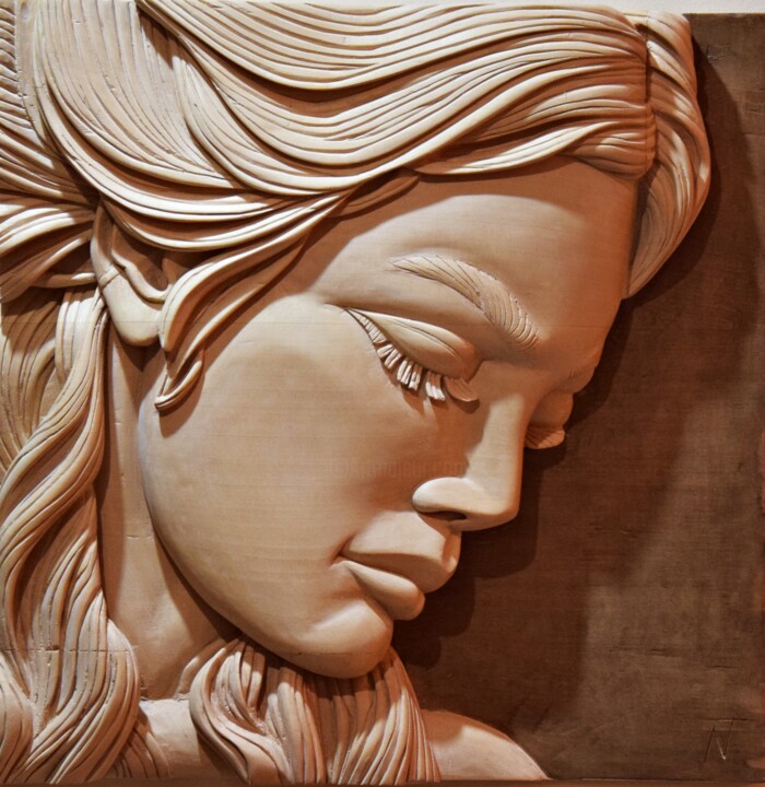 Sculptuur getiteld "Sweetness" door Nick Tsalamatas, Origineel Kunstwerk, Was