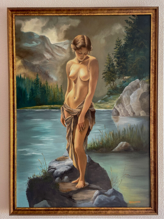 Lake’s Silence 绘画, 39.4x27.6 in