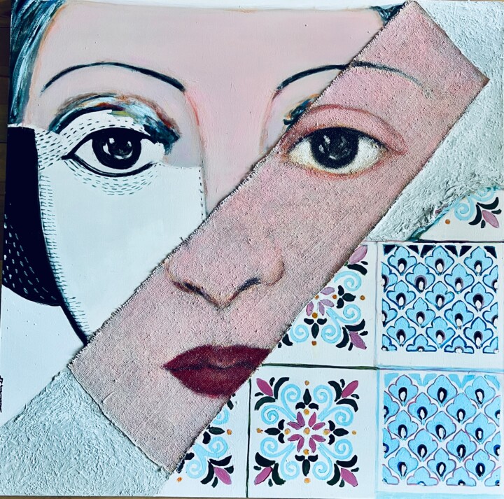 Schilderij getiteld "Possible" door Muberra Karamanoglu, Origineel Kunstwerk, Collages