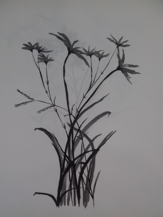 Fleur imaginaire n°2 绘画, 39.4x27.6 in