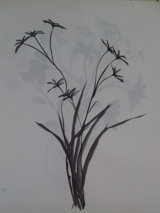 Fleur imaginaire n°4 绘画, 39.4x27.6 in