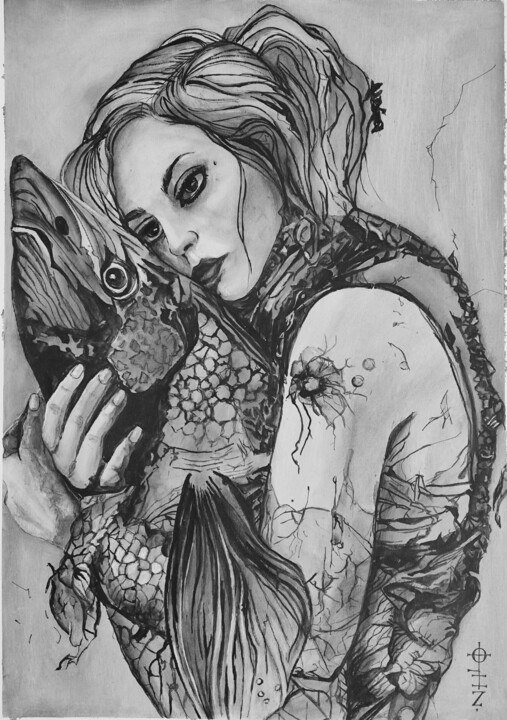 M'y pet 绘画, 27.6x19.7 in