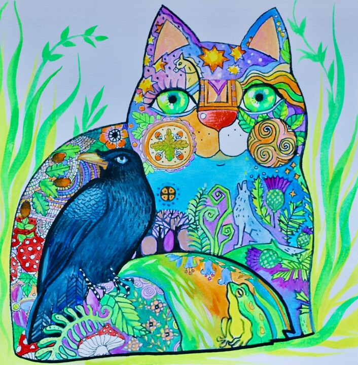 Corbeau Картина, 10,2x10,2 in
