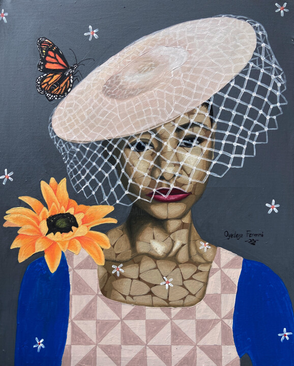 Maiden in Veil Painting, 30x24 in