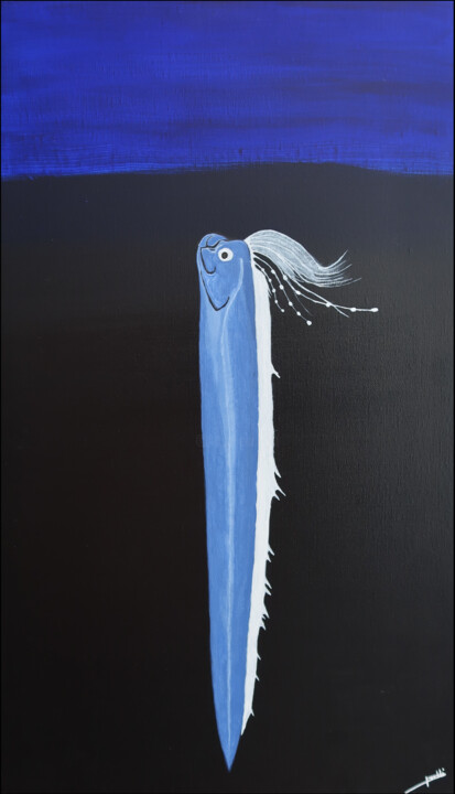 Painting titled "Regalecus glesne" by Daniel Pinelli, Original Artwork, Acrylic