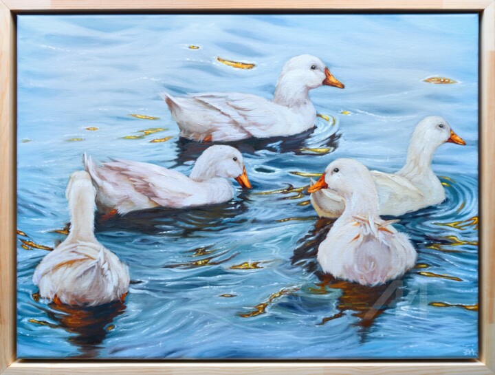 Ripples of Sundown 绘画, 17.9x24 in