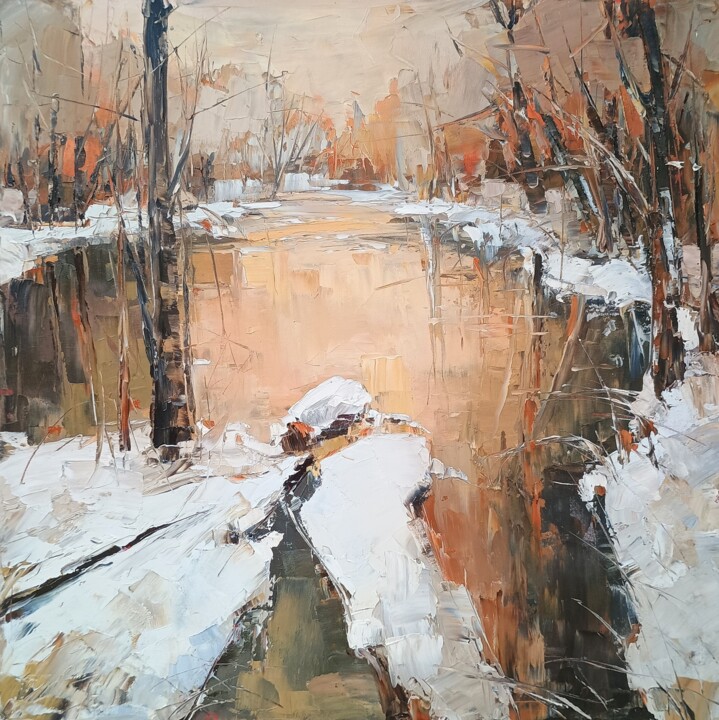 River in love 绘画, 23.6x23.6 in