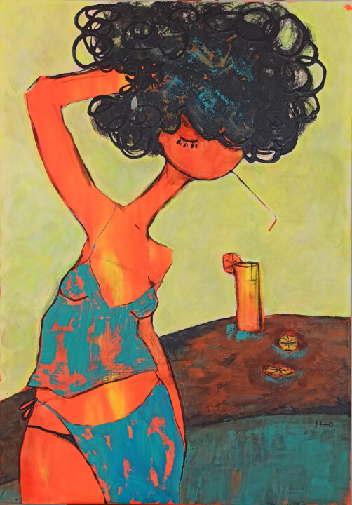 Sorbito de sol 绘画, 39.4x27.6 in