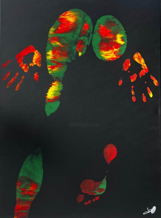 A l'origine, l'incandescence 绘画, 30.7x22.8 in