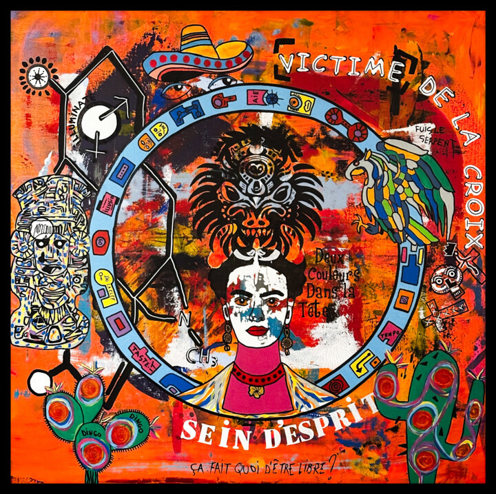 Frida 4 Pintura, 39,4x39,4 in
