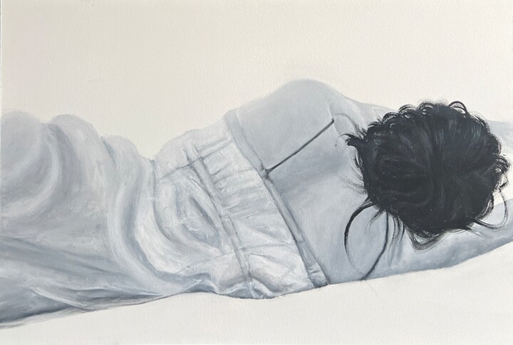Dancer | billion tries . Triptych “Secret of a secret color” 绘画, 27.6x40.9 in